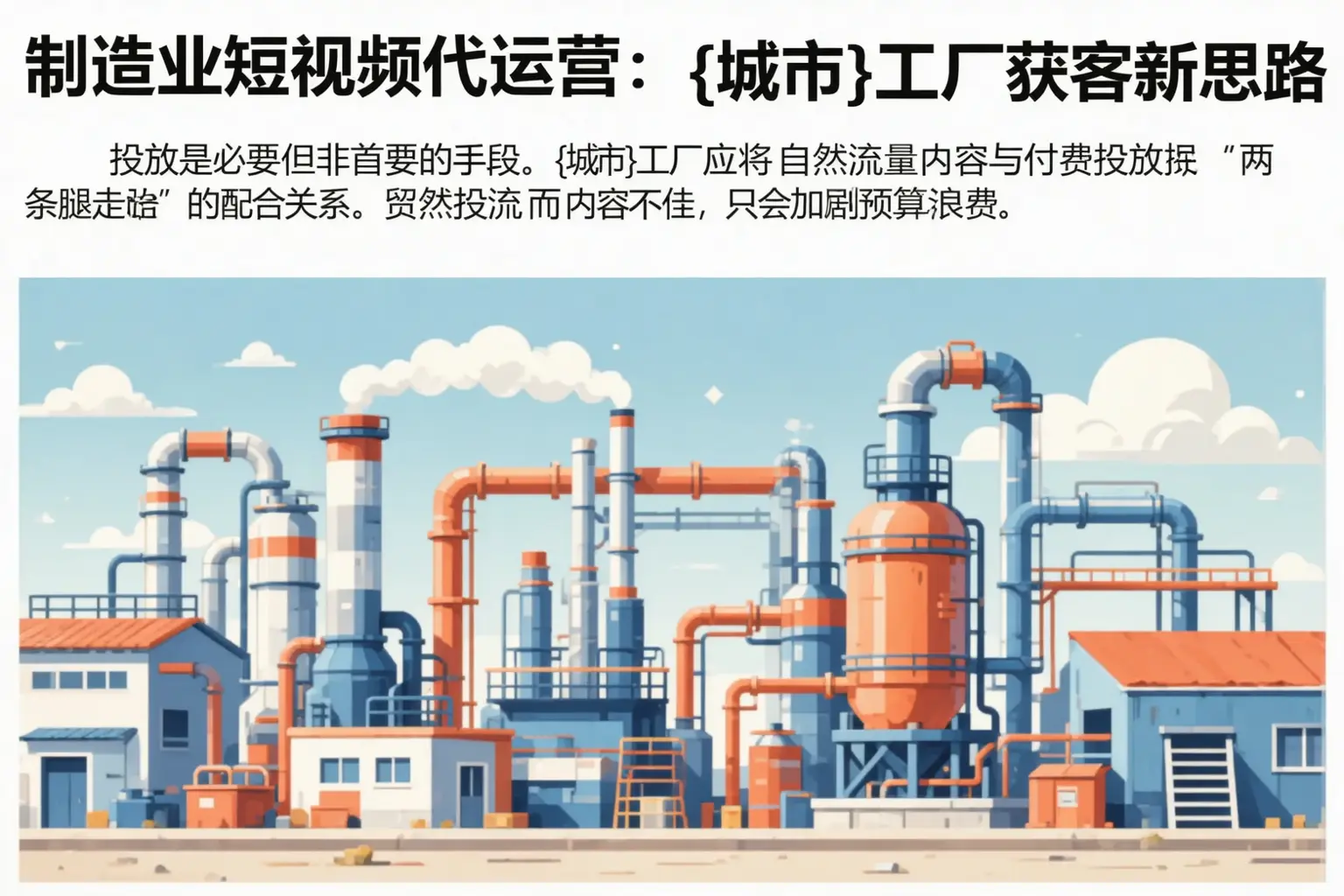 制造业短视频代运营:武隆工厂获客新思路